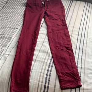 Red jeans